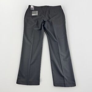 Perry Ellis Portfolio Premilux Dress Pants Mens 38x32 Black Striped Slacks NEW